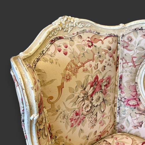 French Upholstered Chair in Bennison Fabric image-4