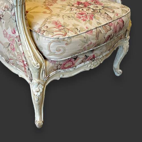 French Upholstered Chair in Bennison Fabric image-6