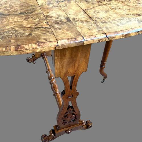 A Victorian Burr Walnut Sutherland Table image-3