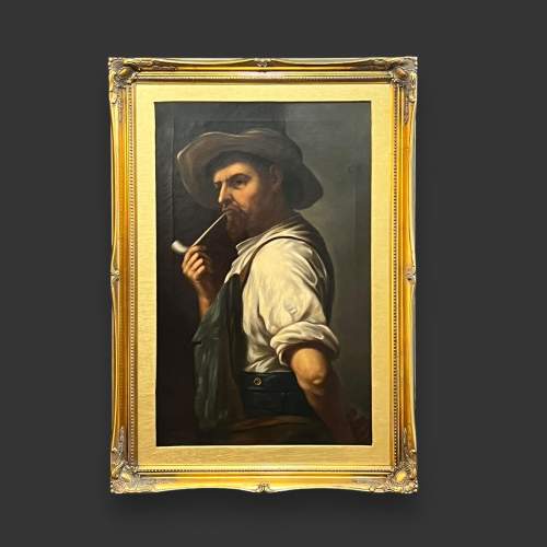 19th Century Oil on Canvas Portrait of a Man image-1