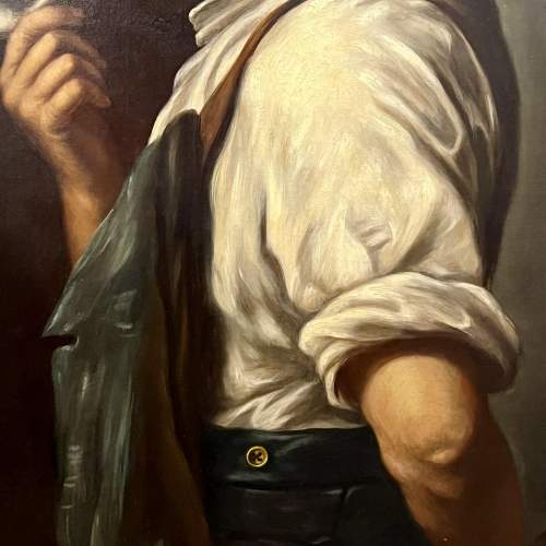 19th Century Oil on Canvas Portrait of a Man image-3