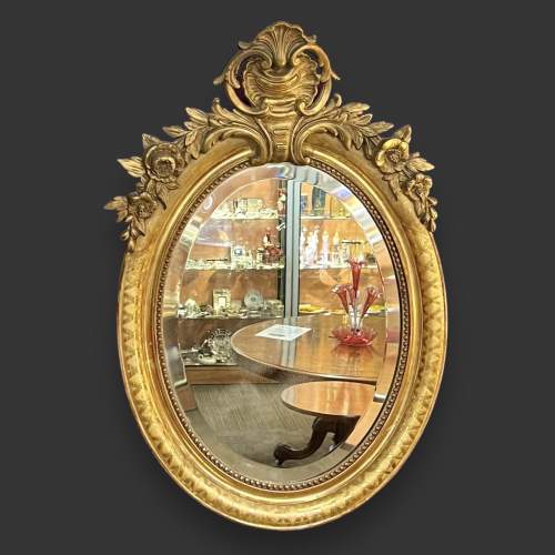 French Louis Philippe Oval Mirror image-1