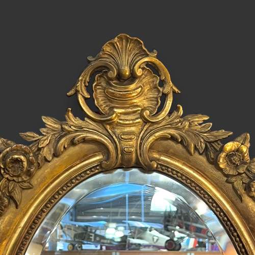 French Louis Philippe Oval Mirror image-2