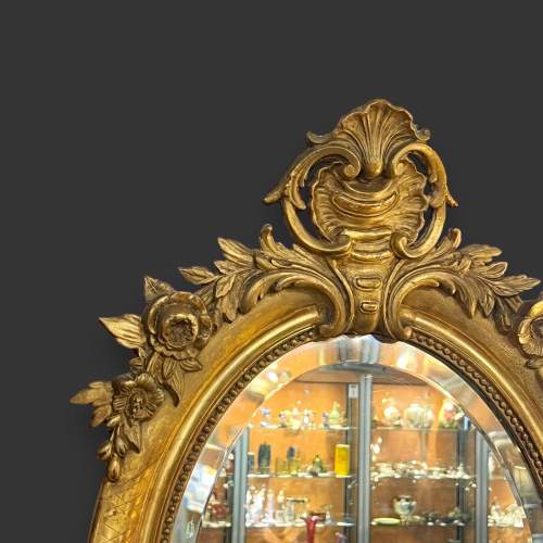 French Louis Philippe Oval Mirror image-3