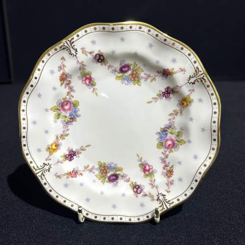 Set of Six Royal Crown Derby Antoinette Tea Plates image-2