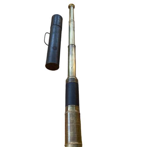 A 19th Century Lacquered Brass Five-Draw Telescope And Case image-4