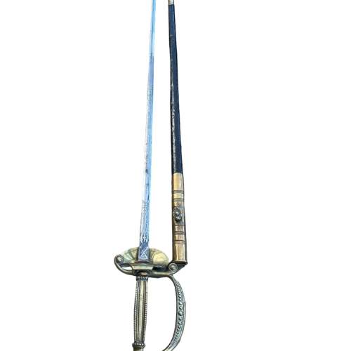 A 20th Century Dress Sword with leather scabbard image-3