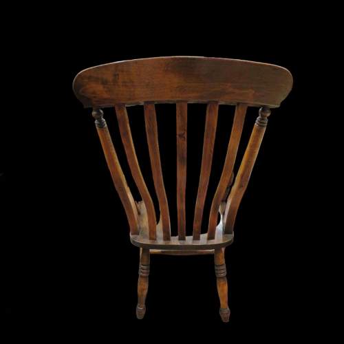 Victorian Oak High Back Stick Chair image-5