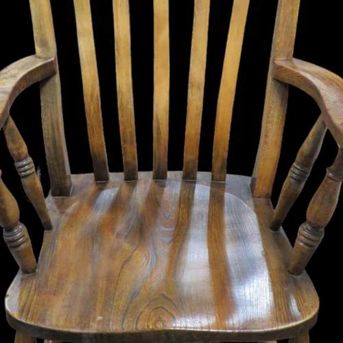 Victorian Oak High Back Stick Chair image-6