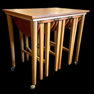 Paul Hundevad 1960s Teak Nest of Tables
