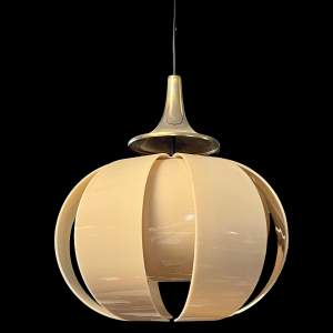Original 1970s Perspex Pendant Ceiling Lamp