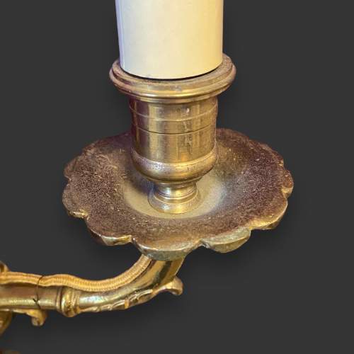 Pair of French Brass Wall Lights image-4