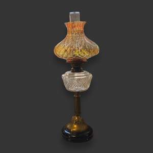 Art Nouveau Oil Lamp