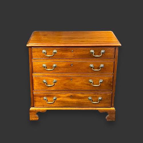 Small 19th Century Mahogany Chest of Drawers image-2