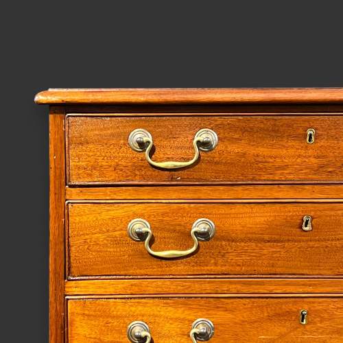 Small 19th Century Mahogany Chest of Drawers image-3