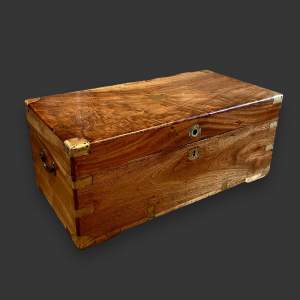 Late 19th Century Camphor Wood Campaign Box