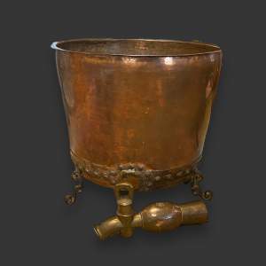 Huge 18th Century Copper Cauldron