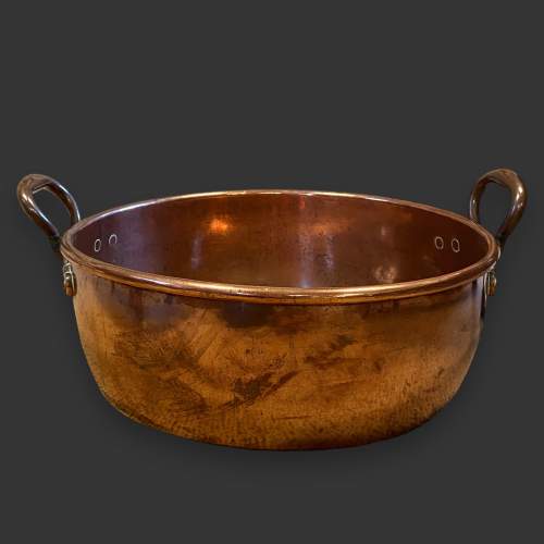 Benham & Froud Very Large 19th Century Copper Jam Pan image-1