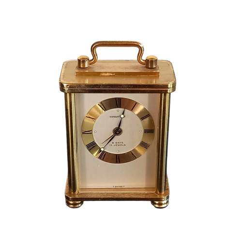 Vintage 20th Century Tiffany Carriage Clock image-1