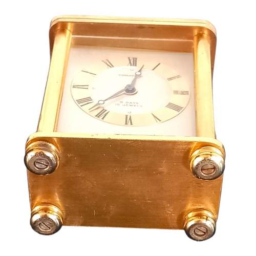 Vintage 20th Century Tiffany Carriage Clock image-4
