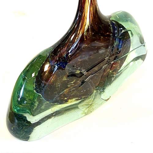Mdina Glass Signed Axe Head Vase image-6