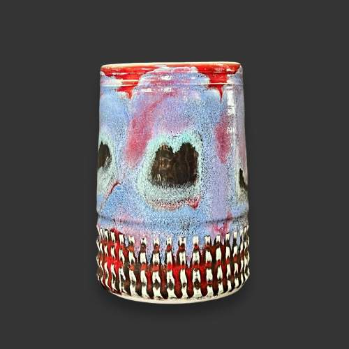 Poole Pottery Handthrown Delphis Vase image-3