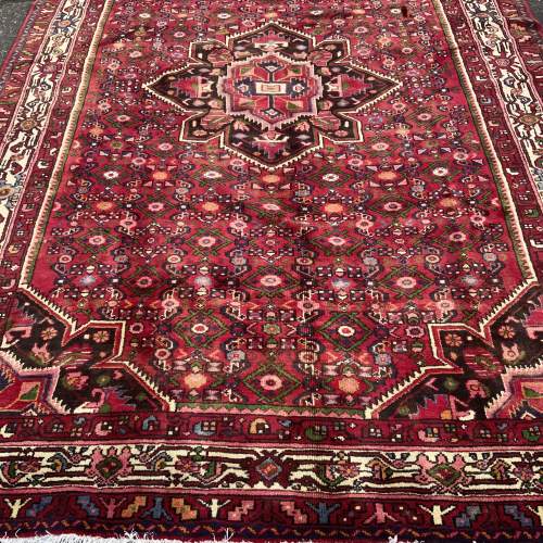 A Stunning Hand Knotted Persian Rug Hosseinabad Single Medallion image-2