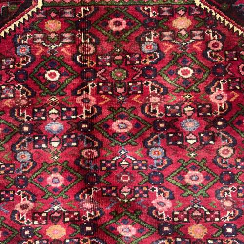 A Stunning Hand Knotted Persian Rug Hosseinabad Single Medallion image-6