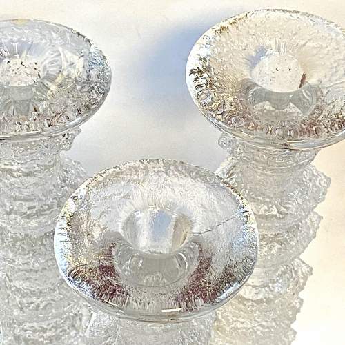 Timo Sarpaneva Set of Four Iittala Glass Candlesticks image-2