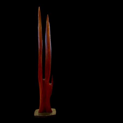 Abstract Rosewood Sculpture image-1