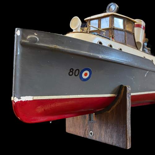 Vintage Scratch Built Model Royal Navy Vessel Ship image-2