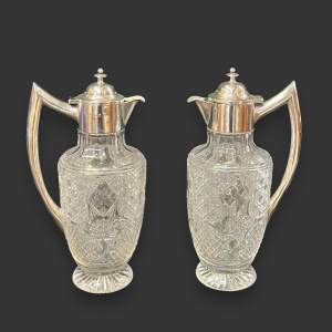 Pair of Early 20th Century Claret Jugs