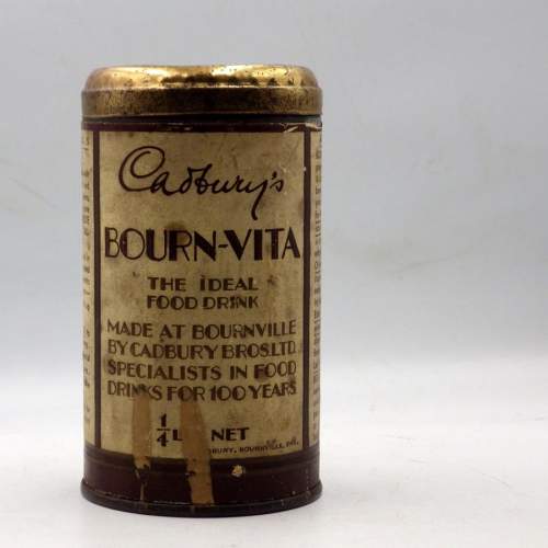 Cadburys Bournvita Original 1930s Vintage Advertising Tin image-1