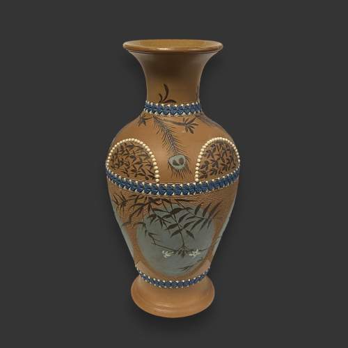 Florence Barlow Royal Doulton Sgraffito Bird Design Vase image-4