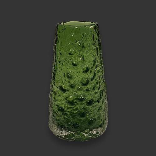 Whitefriars Glass Meadow Green Volcano Vase image-1