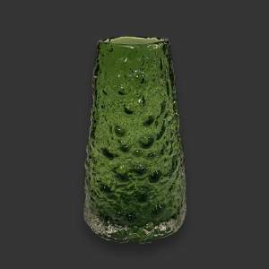 Whitefriars Glass Meadow Green Volcano Vase