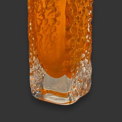 Whitefriars Glass Tangerine Nailhead Vase image-4