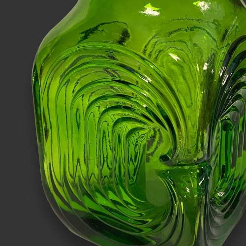 Riihimaki Amuletti Green Glass Vase image-3