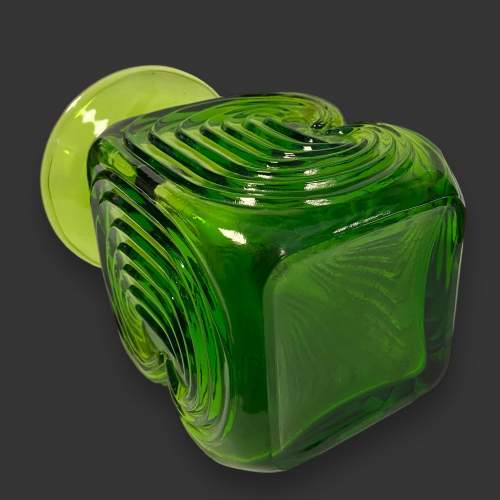 Riihimaki Amuletti Green Glass Vase image-6