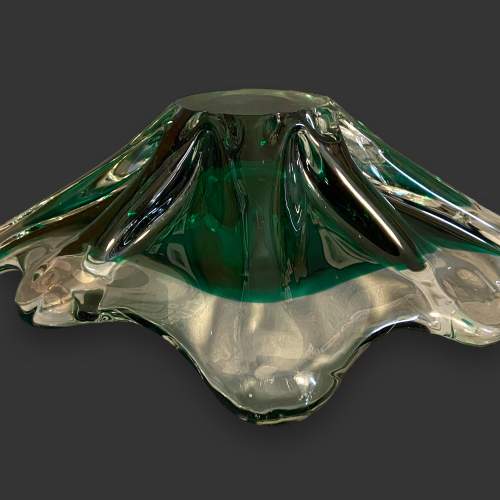 Large Murano Glass Centrepiece Bowl - Green image-6