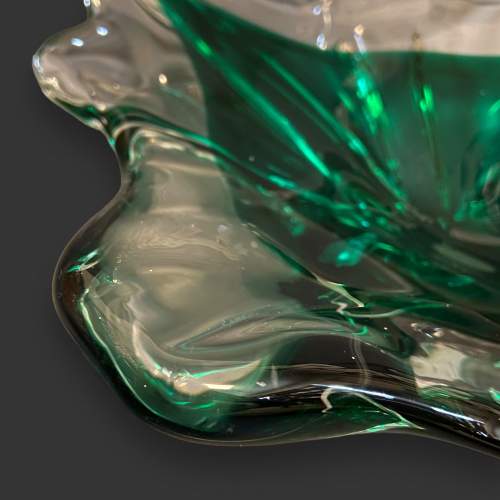 Large Murano Glass Centrepiece Bowl - Green image-2