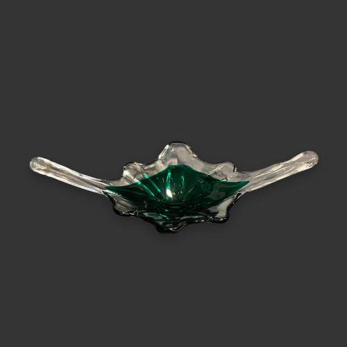 Large Murano Glass Centrepiece Bowl - Green image-5