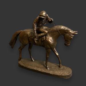 David Geenty Racehorse and Jockey by Heredities
