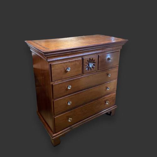 Unusual Victorian Era Fruitwood Chest of Drawers image-1