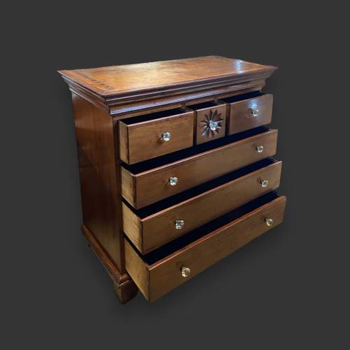Unusual Victorian Era Fruitwood Chest of Drawers image-2
