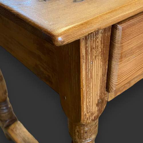 Rustic Spanish Pine Cottage Side Table image-5