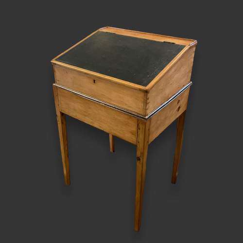 Victorian Pine Clerks Desk on Stand image-1