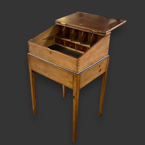 Victorian Pine Clerks Desk on Stand image-2