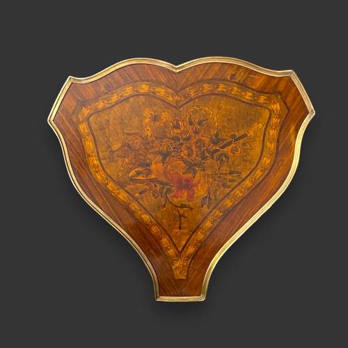 French Inlaid Kingwood Trefoil Stand image-6