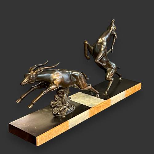 Art Deco Gazelle Figures by Limousin image-1